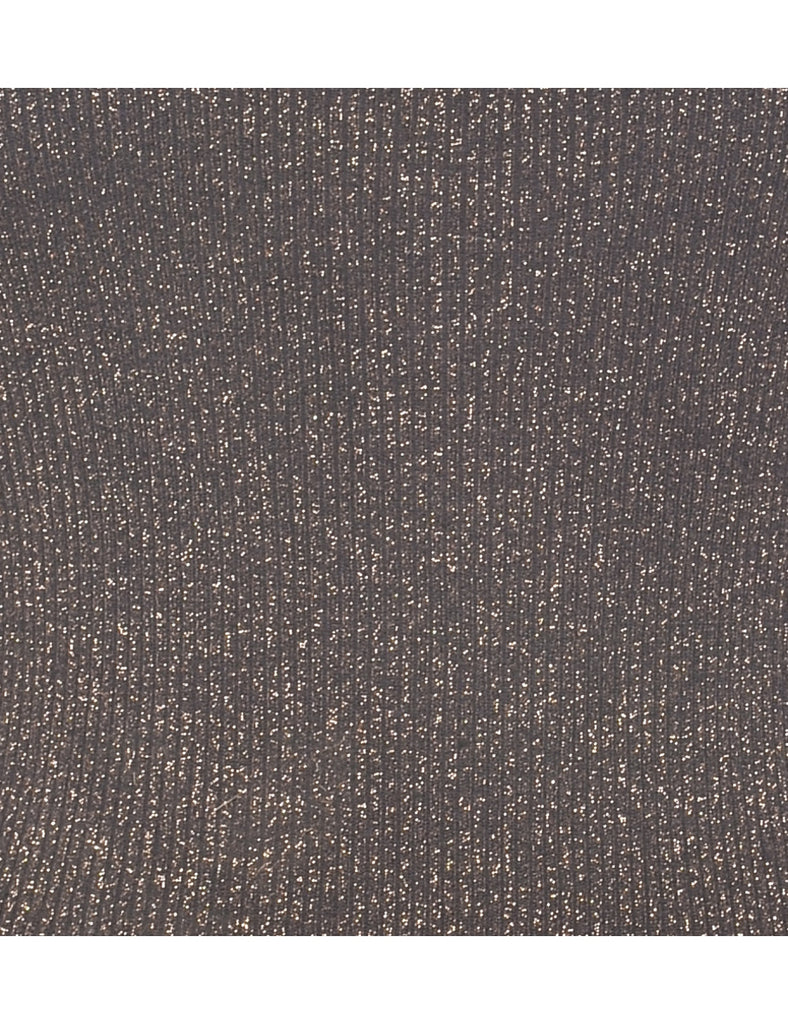 Lurex Thread Pattern Vest - XS