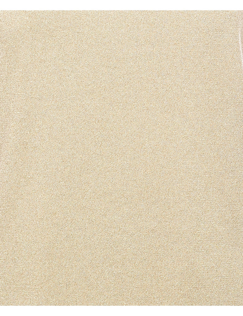 Lurex Thread Pattern Vest - L