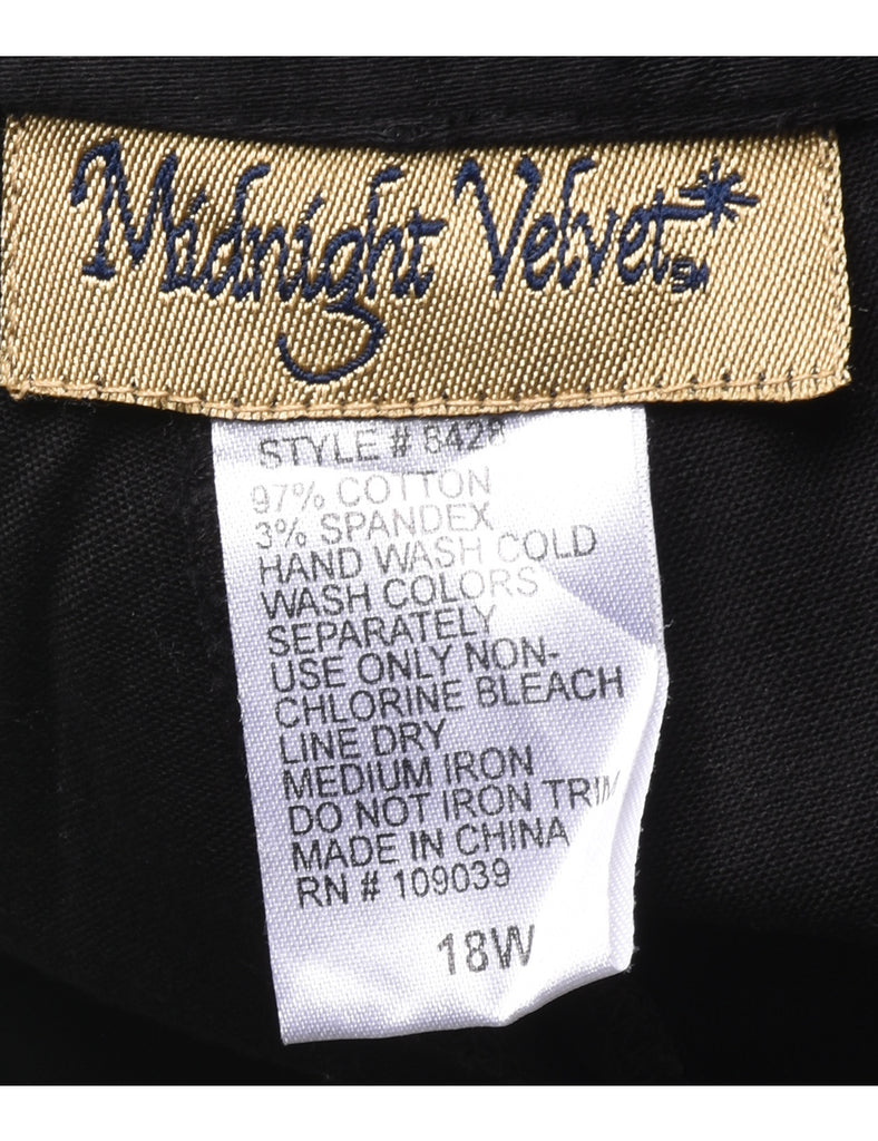 Lurex Thread Pattern Y2K Trousers - W34 L29