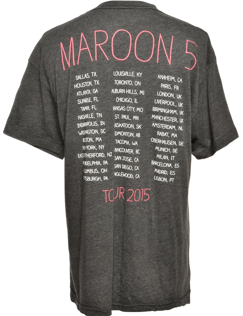 Maroon 5 Black Band T-shirt - L