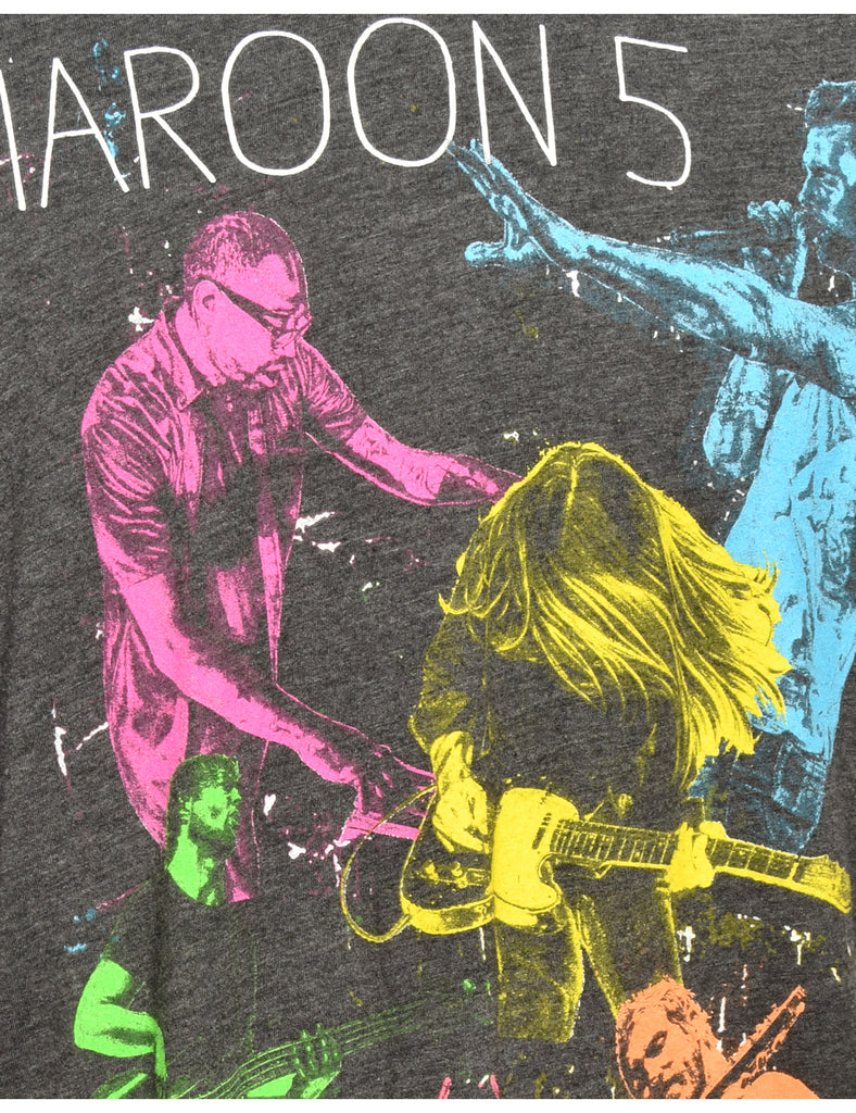 Maroon 5 Black Band T-shirt - L