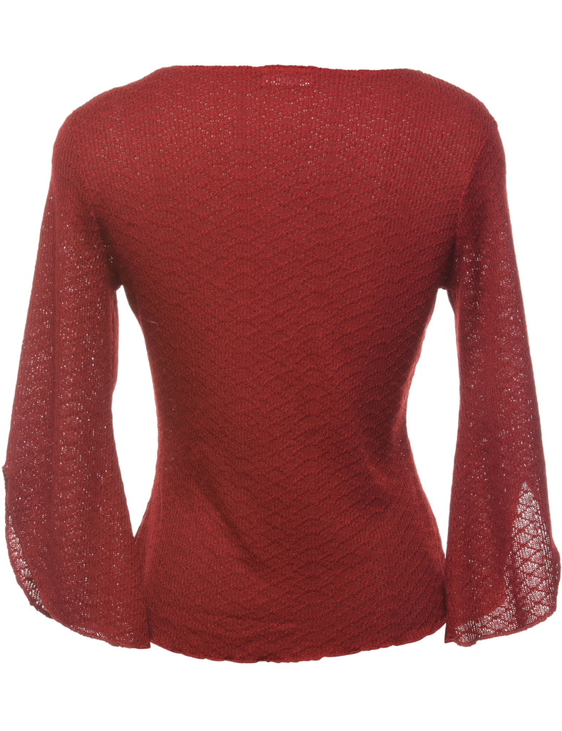 Maroon Cardigan - M