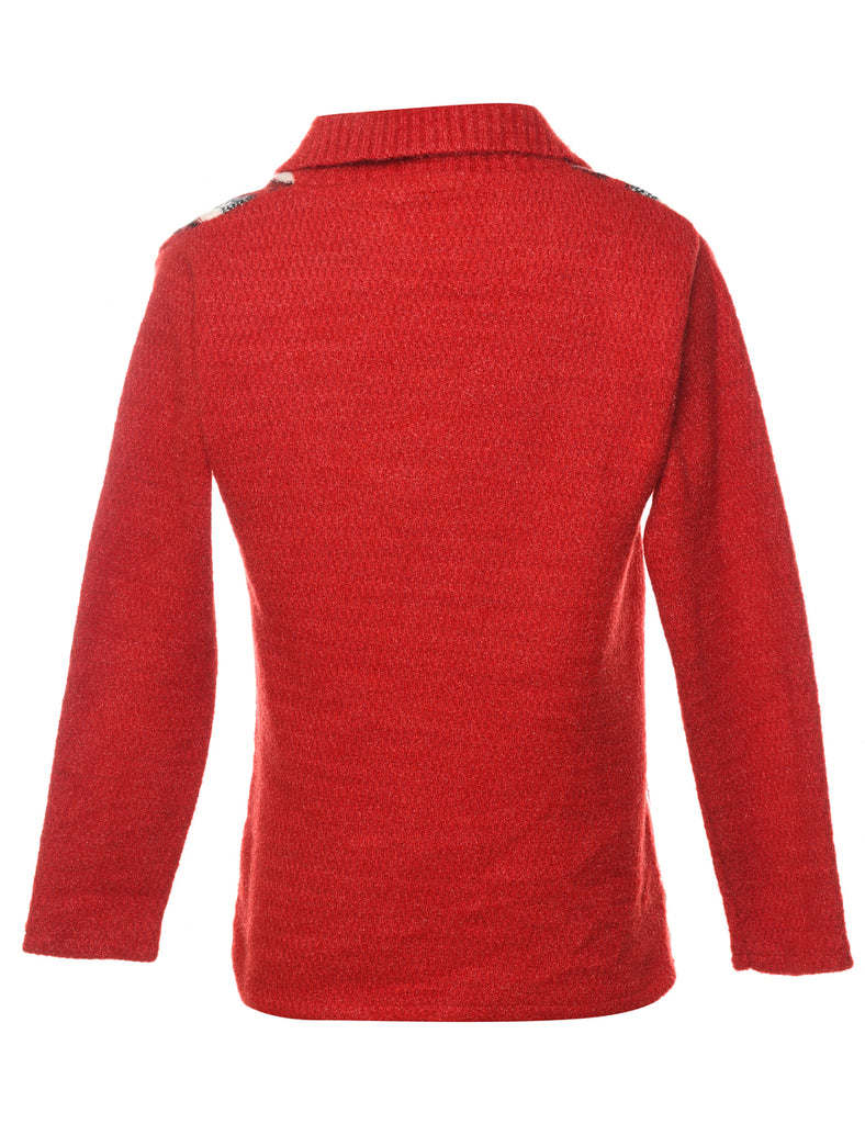 Maroon Cardigan - M