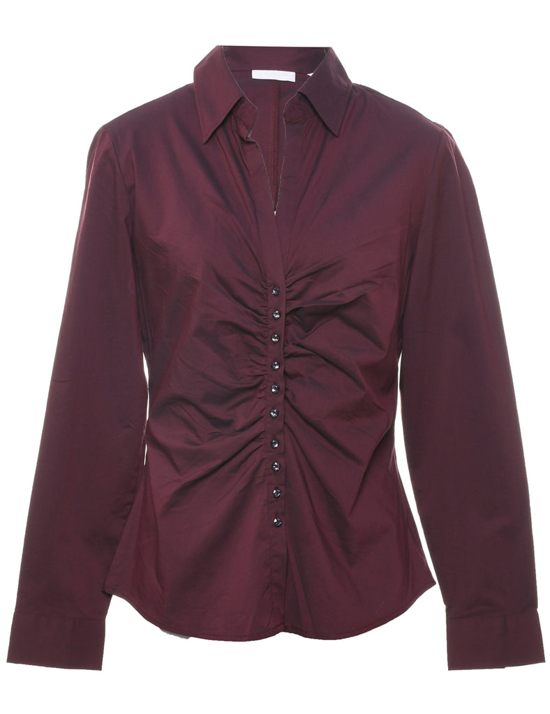 Maroon Evening Blouse - M