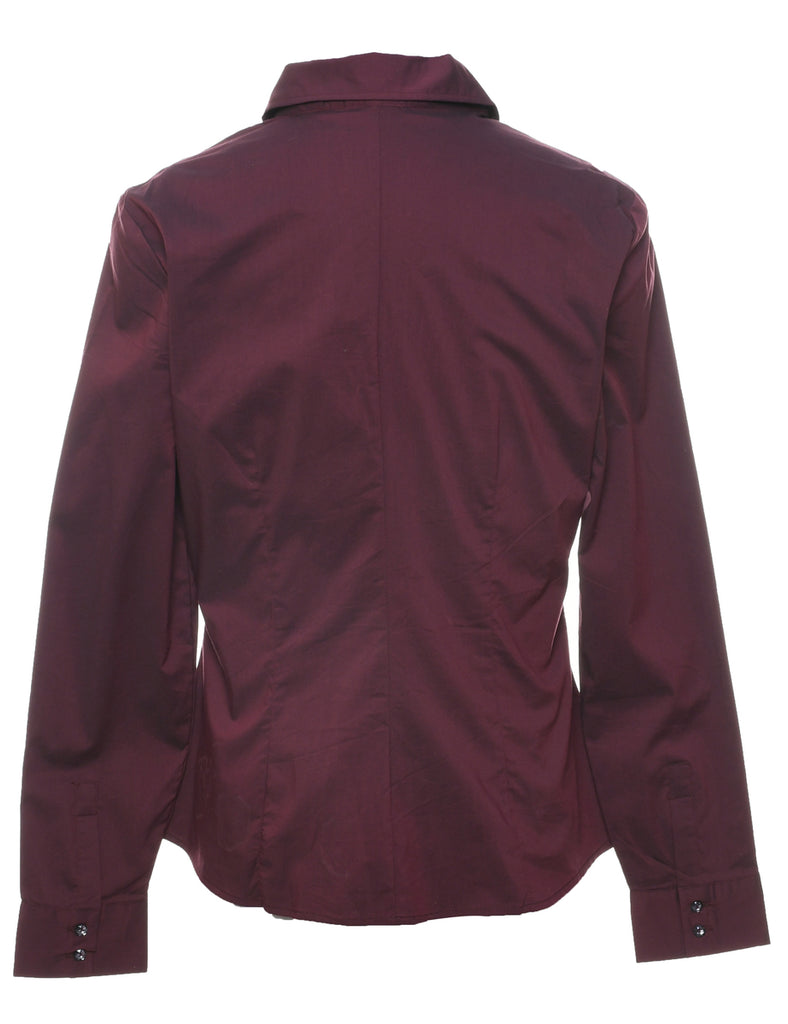 Maroon Evening Blouse - M