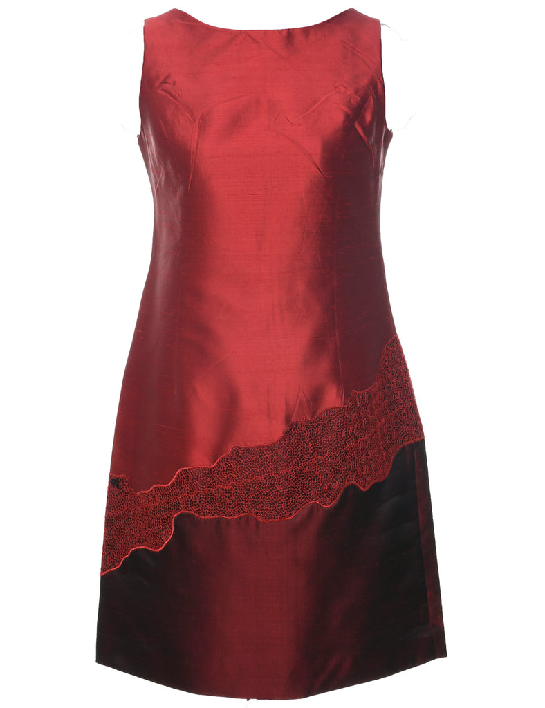 Maroon Evening Dress - M