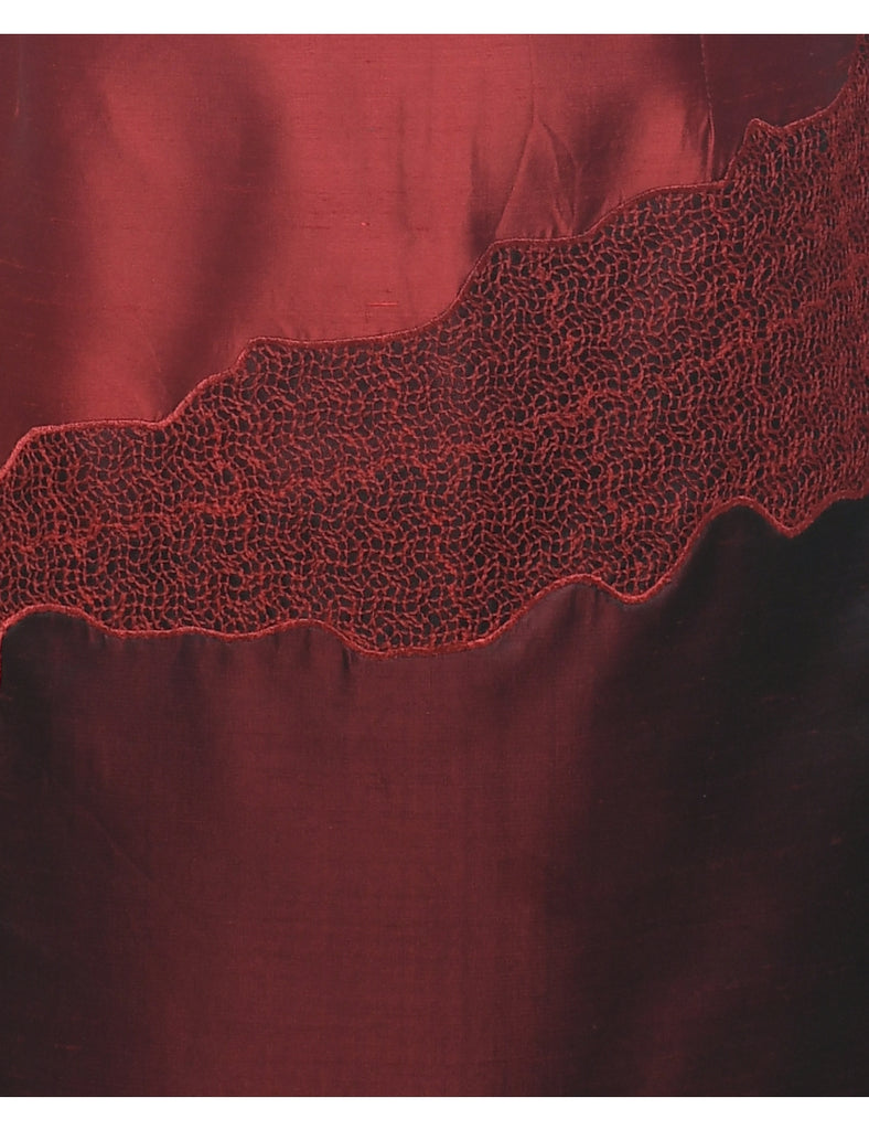 Maroon Evening Dress - M