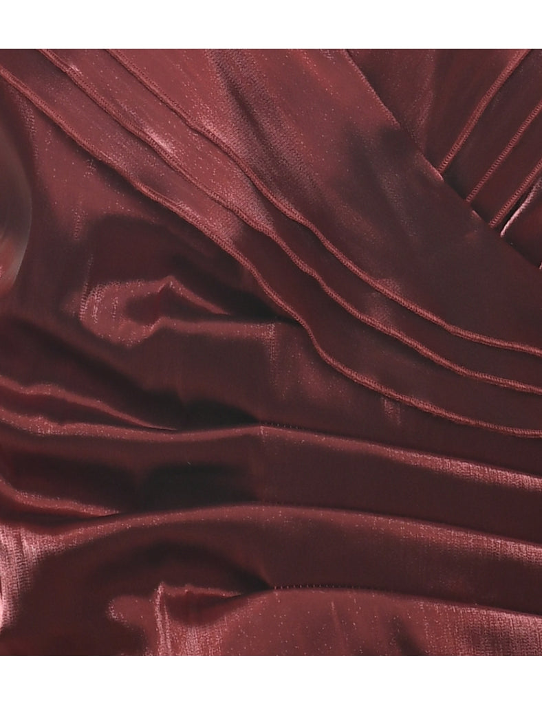 Maroon Evening Top - M