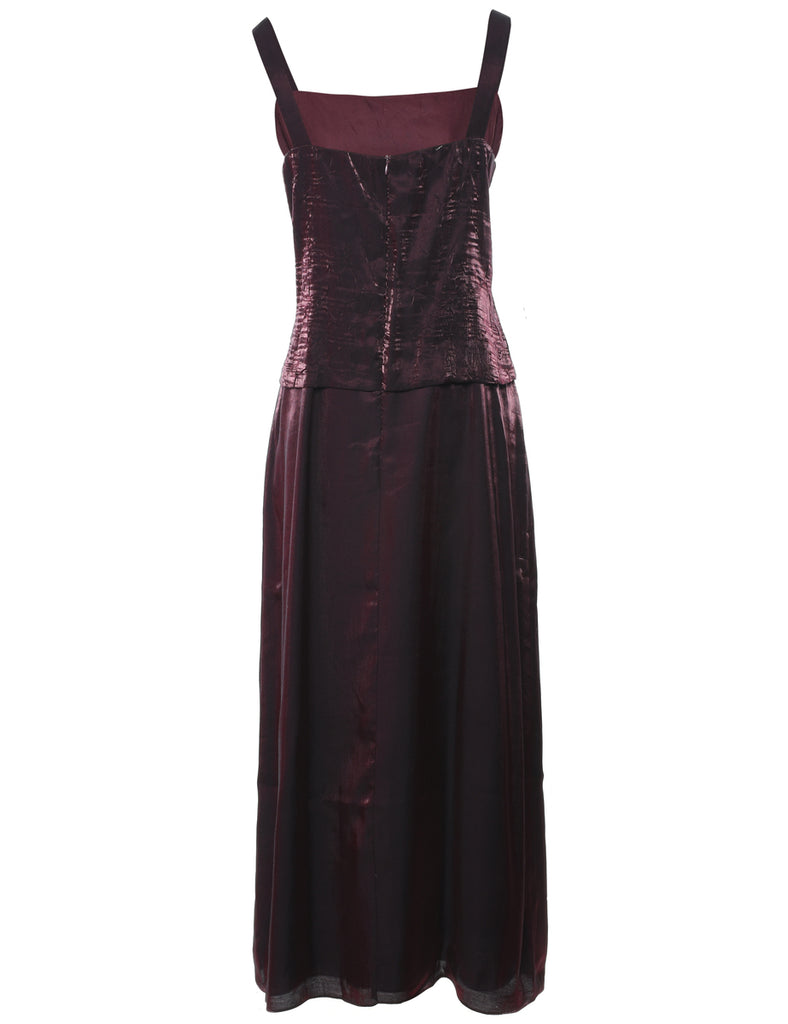 Maroon Maxi Dress - XL