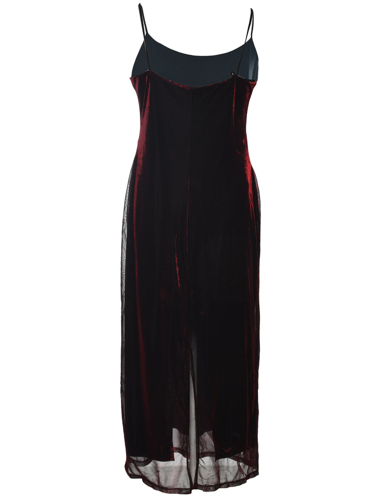 Maroon Maxi Dress - XL