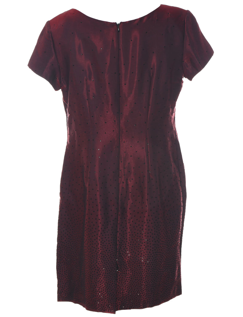 Maroon Party Dress - L