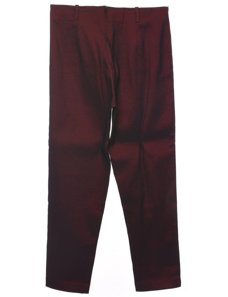 Maroon Trousers - W32 L30