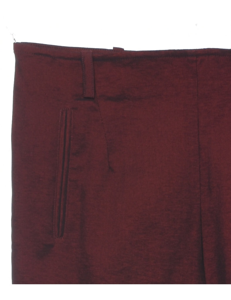 Maroon Trousers - W32 L30
