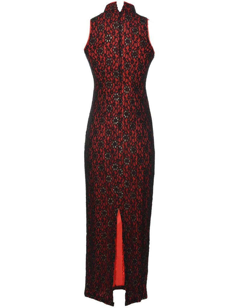 Maxi Lace Evening Dress - S