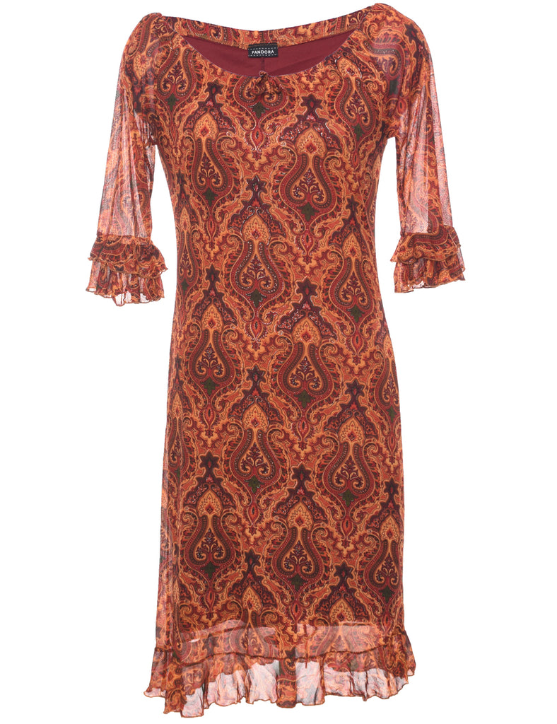 Medallion Print Dress - S
