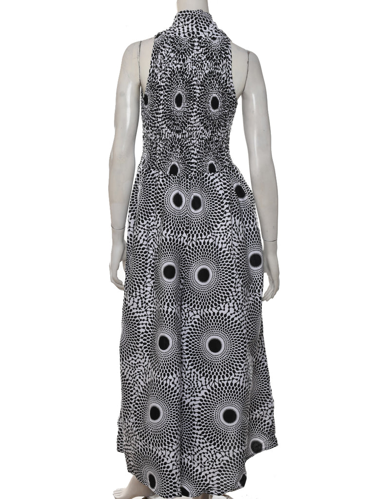 Medallion Print Flared Leg Jumpsuit - S