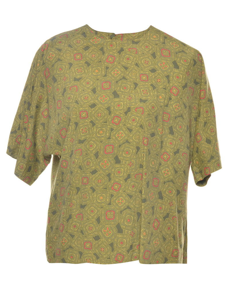 Medallion Print Top - L