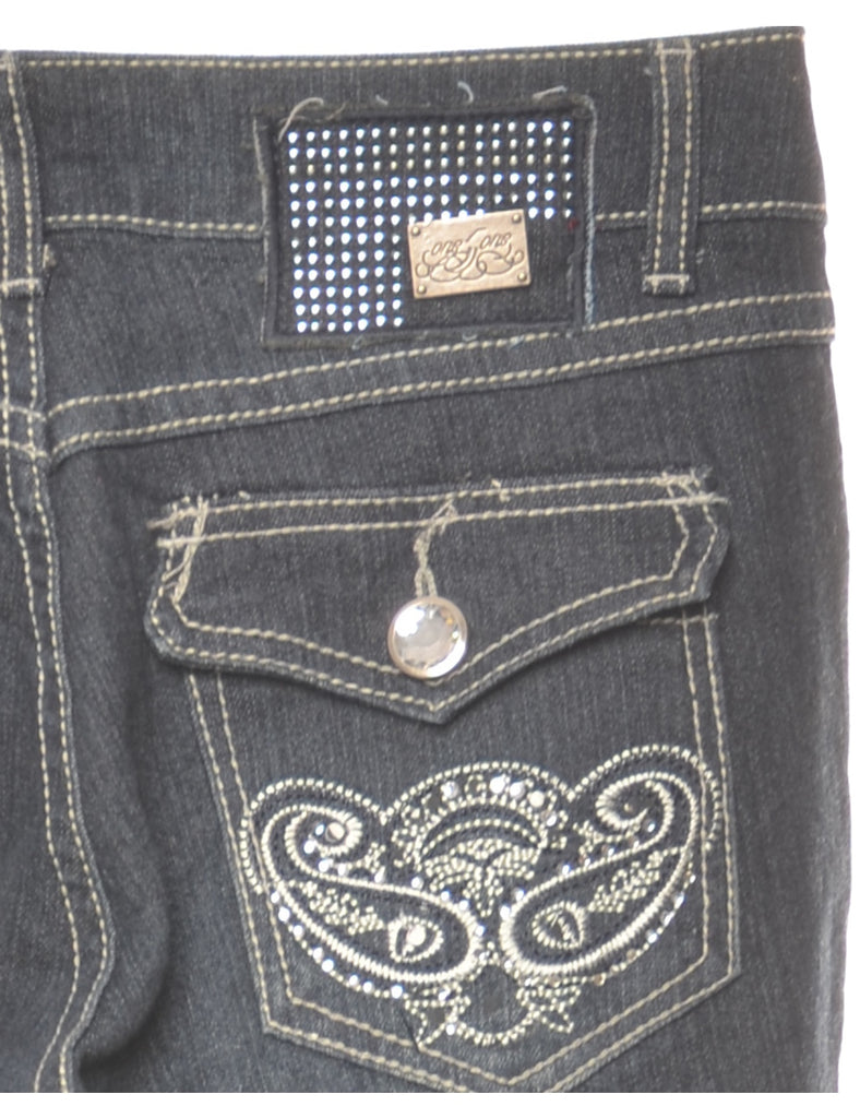 Medium Wash Boot Cut Jeans - W29 L32