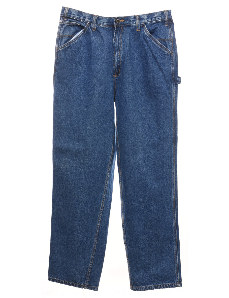 Medium Wash Cargo Style Jeans W32 L30