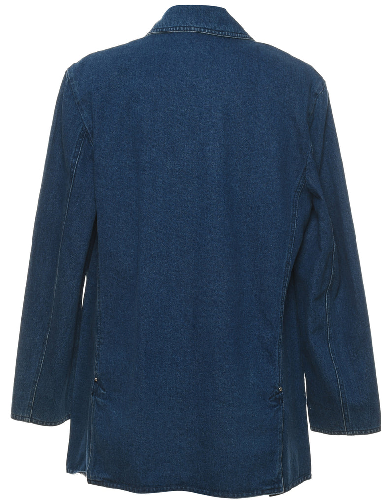 Medium Wash Classic Denim Jacket - L