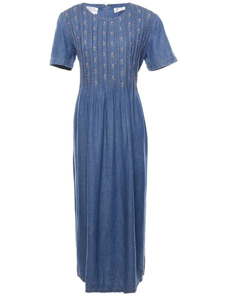 Medium Wash Denim Dress - L