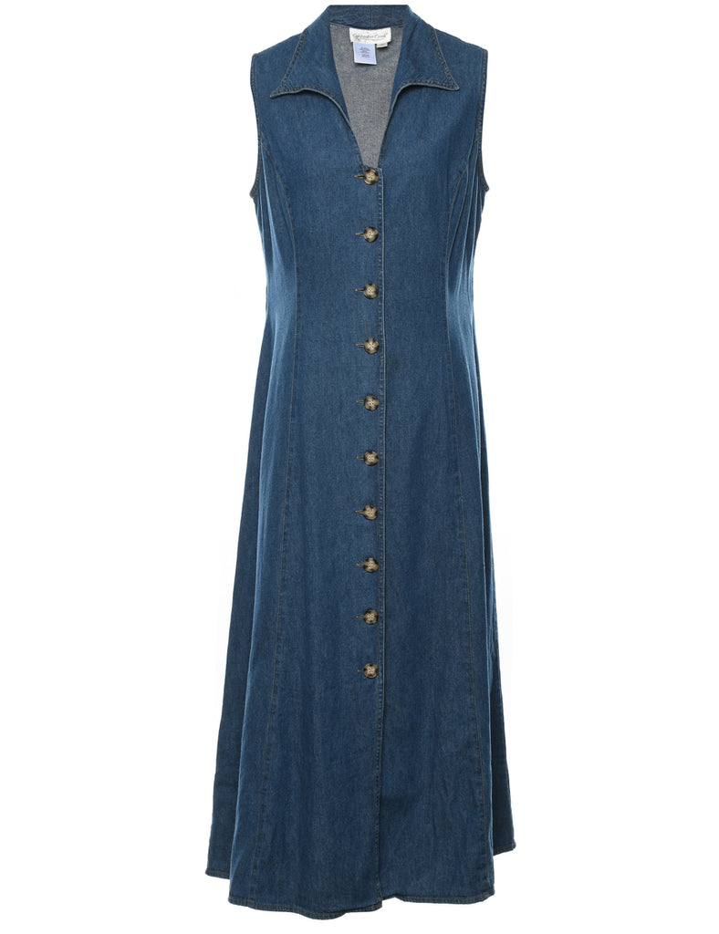 Medium Wash Denim Dress - L