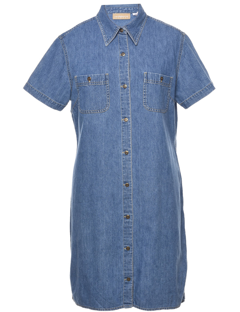 Medium Wash Denim Dress - XL