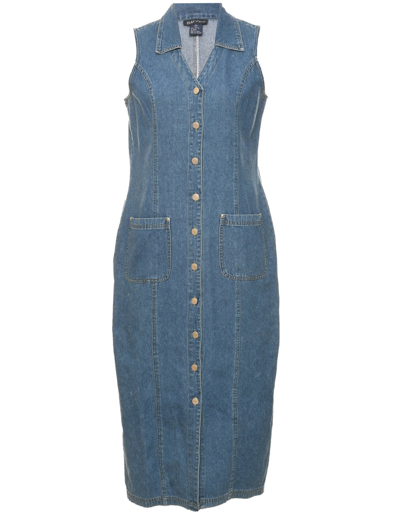 Medium Wash Denim Dress - M