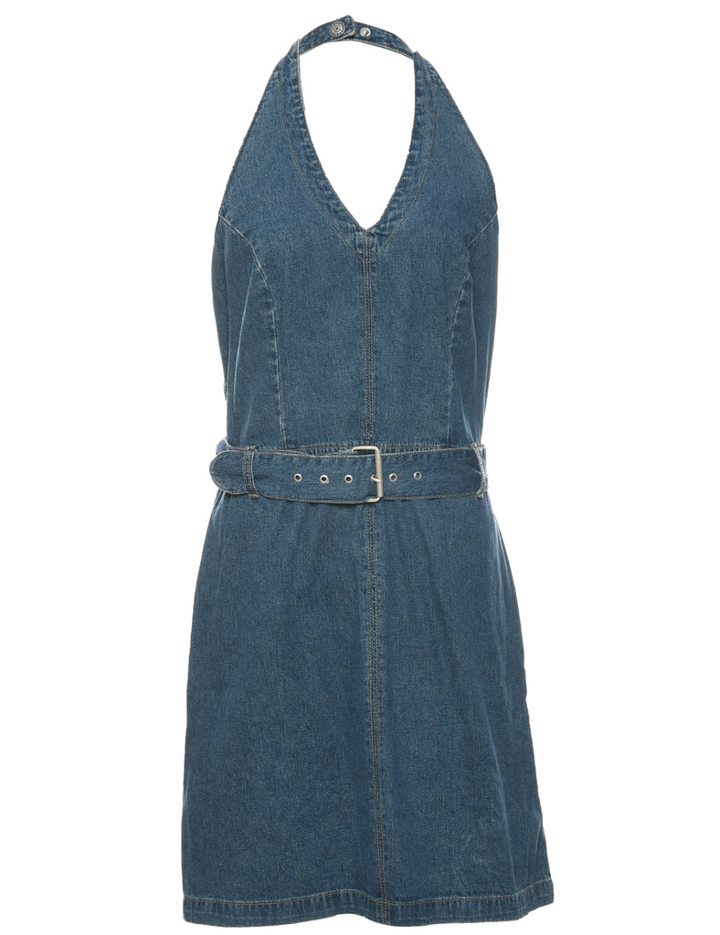 Medium Wash Denim Dress - S