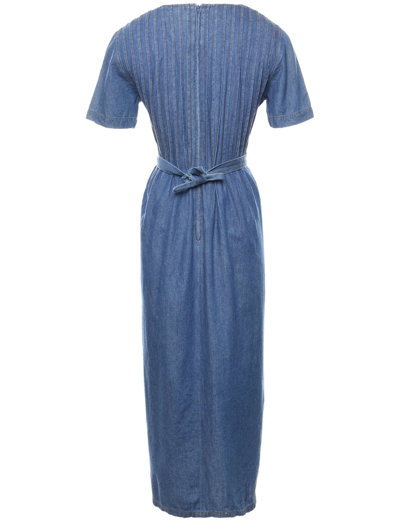 Medium Wash Denim Dress - L
