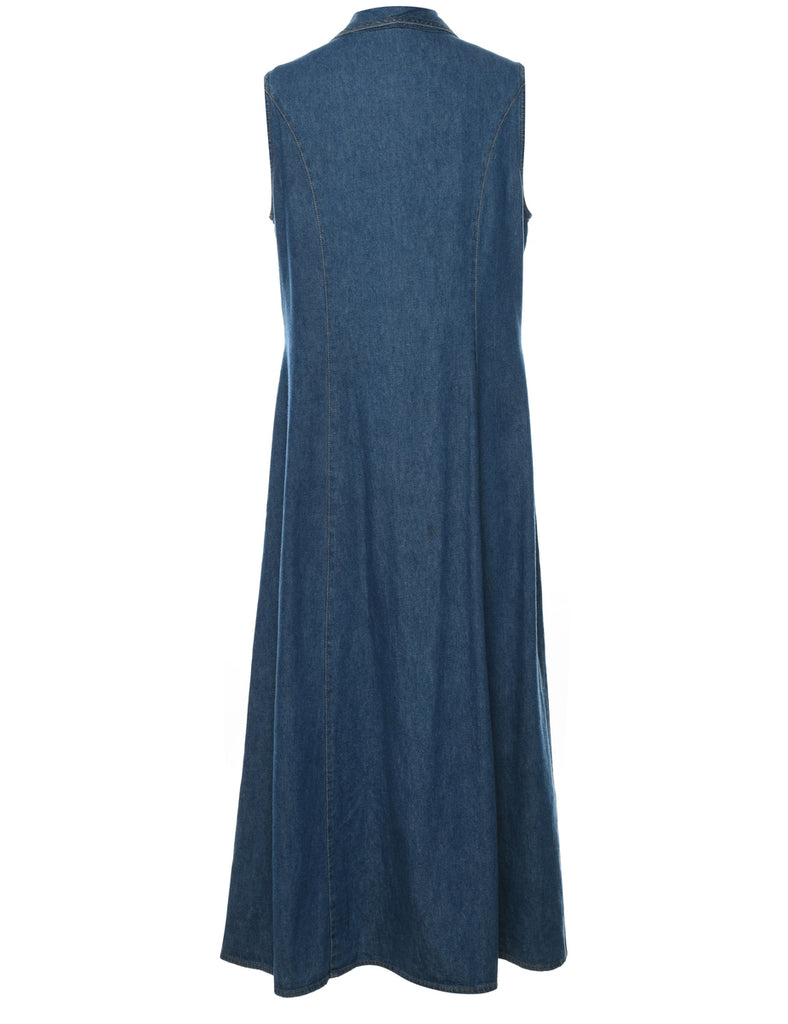 Medium Wash Denim Dress - L