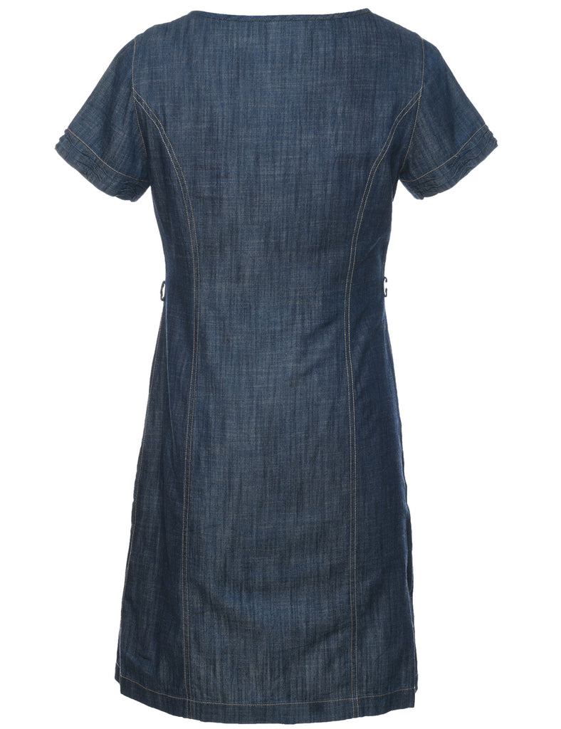 Medium Wash Denim Dress - S