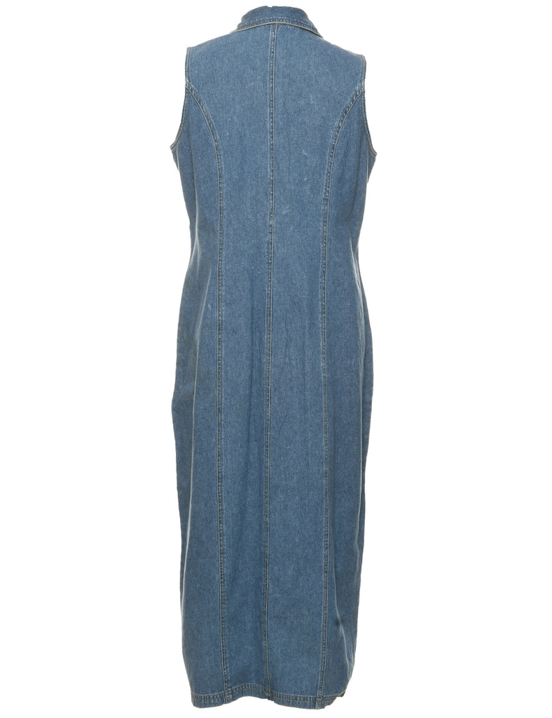 Medium Wash Denim Dress - M