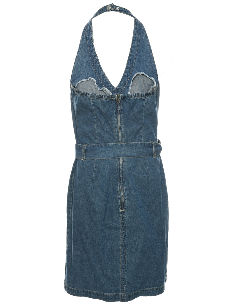 Medium Wash Denim Dress - S