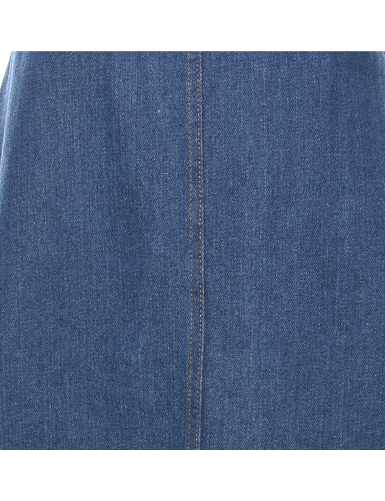 Medium Wash Denim Dress - M