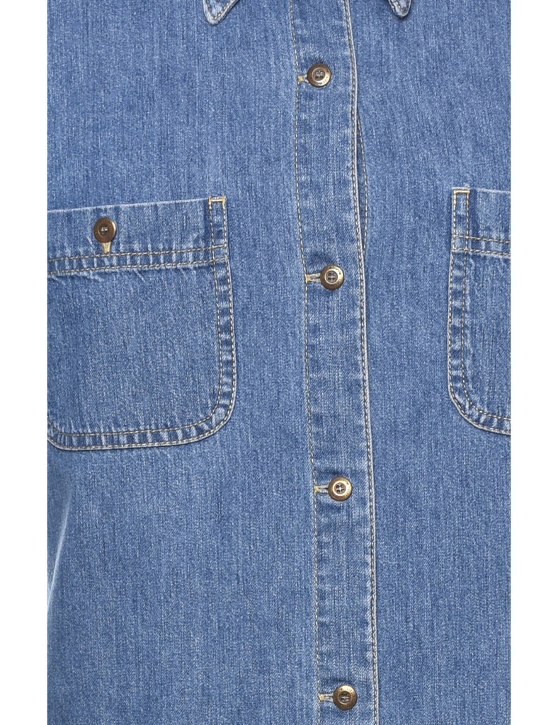 Medium Wash Denim Dress - XL