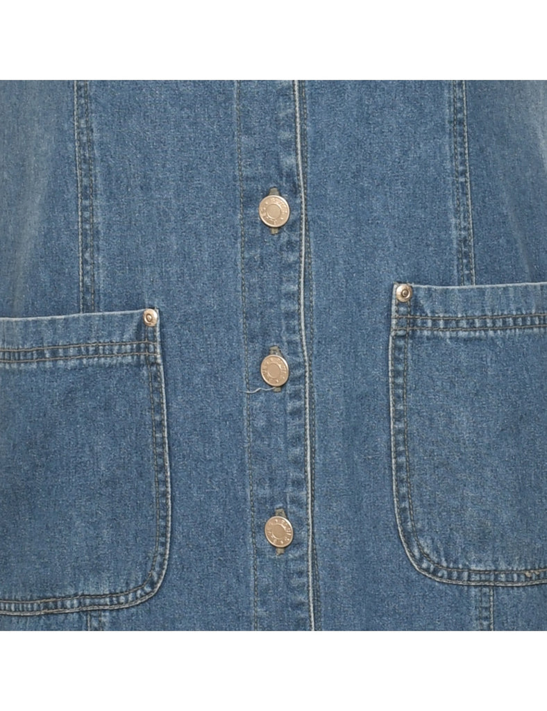 Medium Wash Denim Dress - M