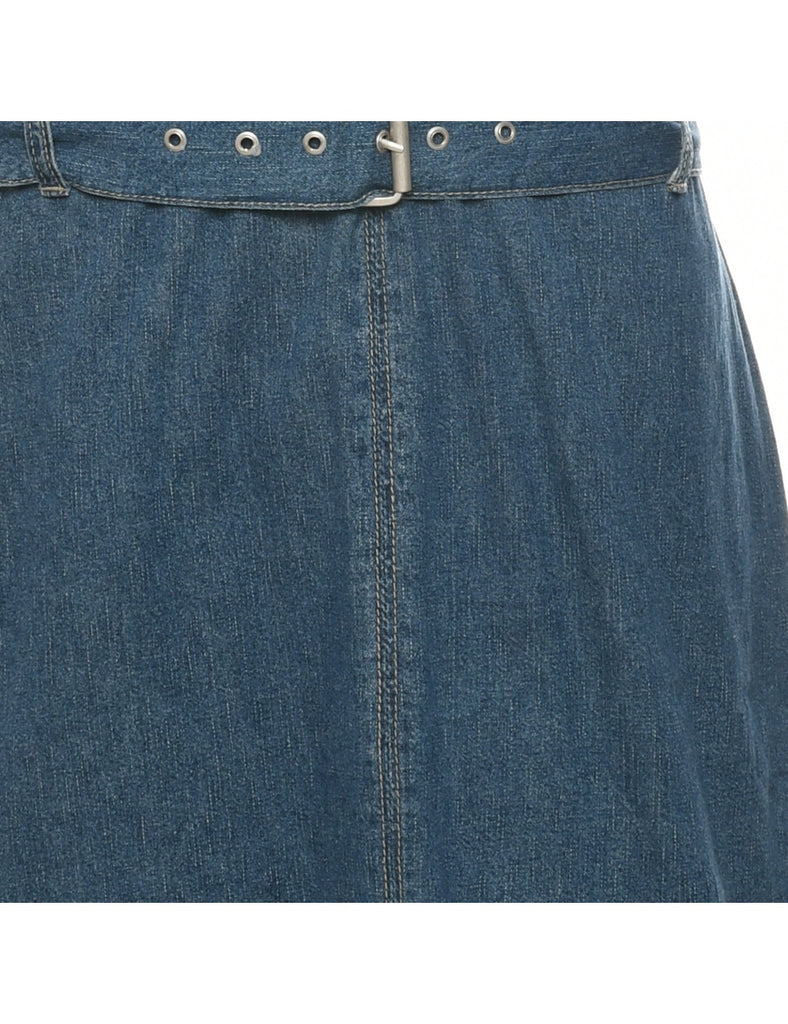 Medium Wash Denim Dress - S