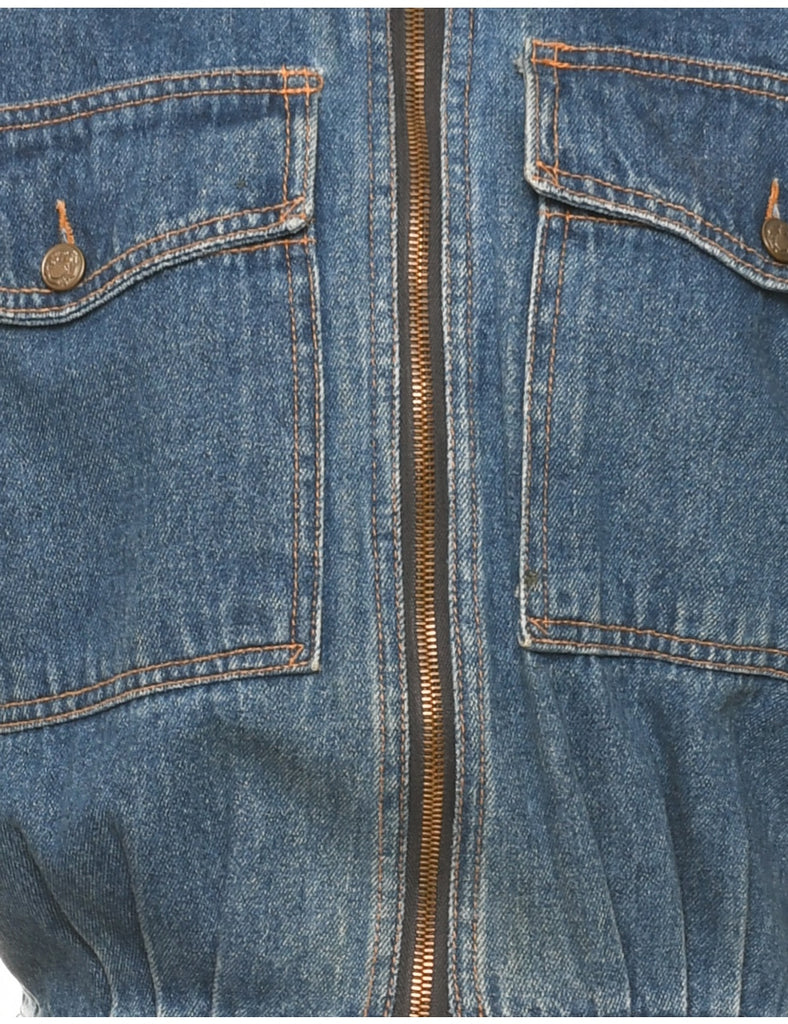 Medium Wash Denim Dress - M