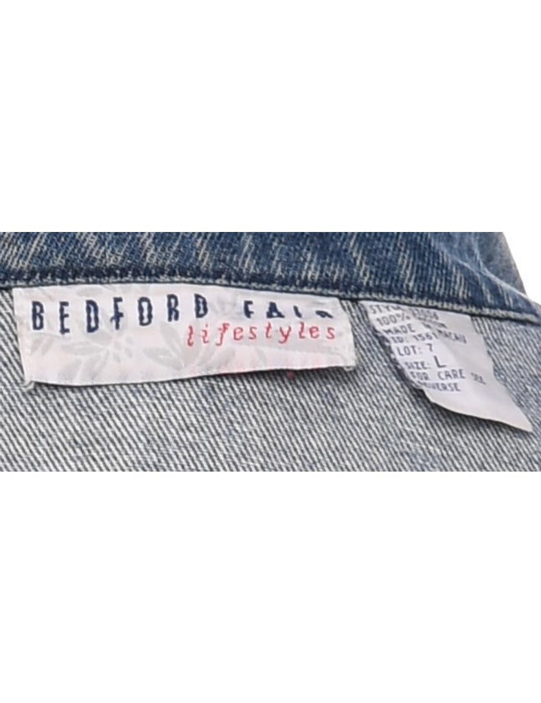 Medium Wash Denim Jacket - L