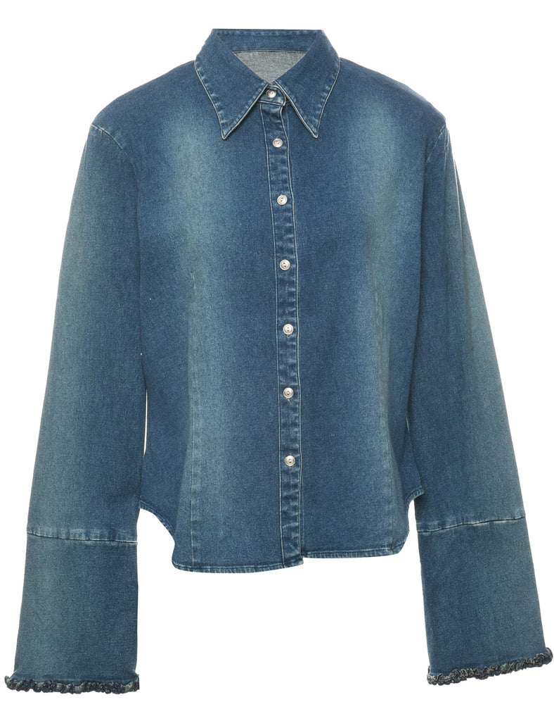 Medium Wash Denim Shirt - M