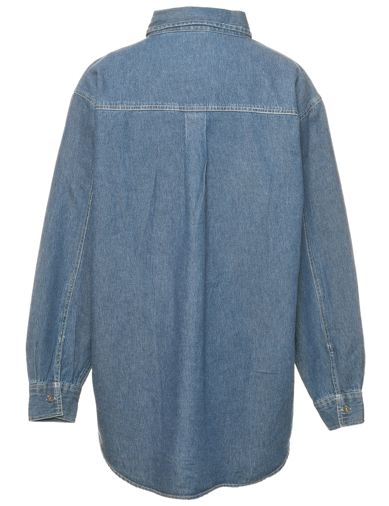 Medium Wash Denim Shirt - M