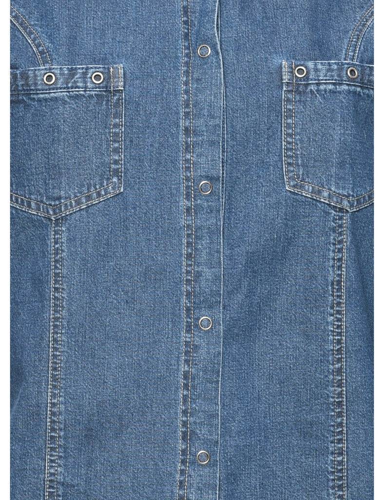 Medium Wash Denim Shirt - M
