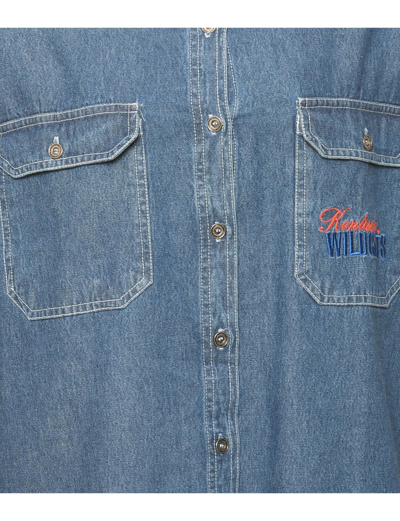 Medium Wash Denim Shirt - M