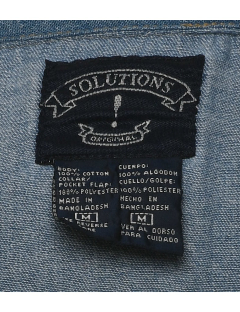 Medium Wash Denim Shirt - M