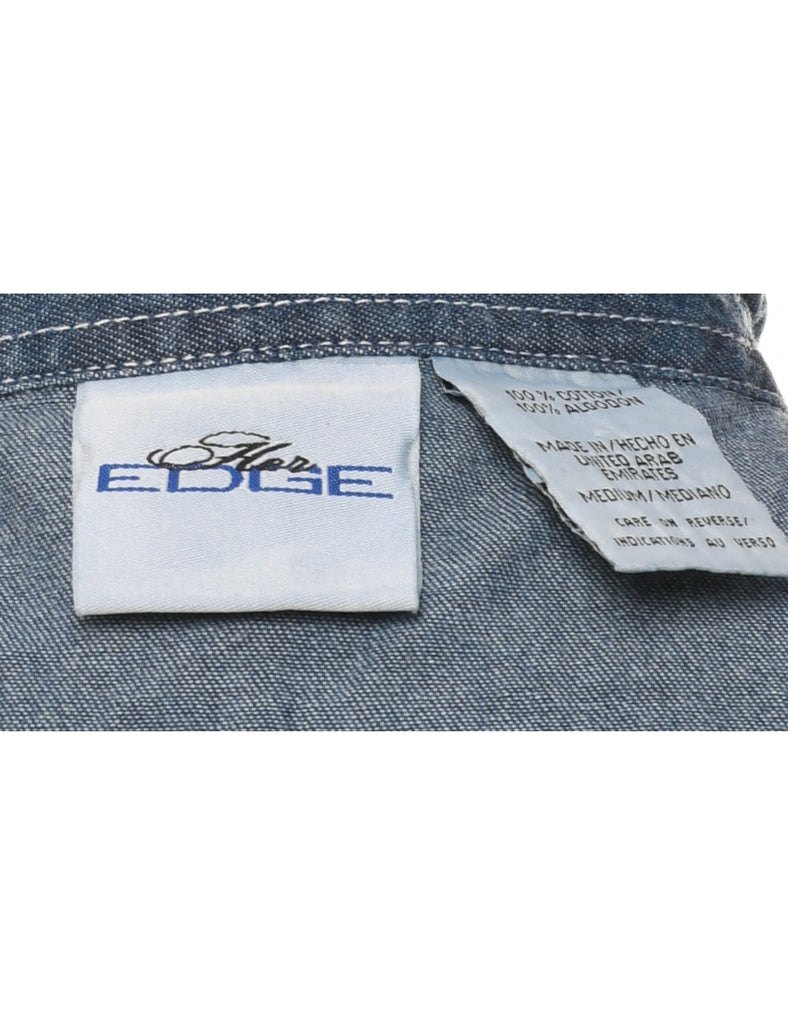 Medium Wash Denim Shirt - M