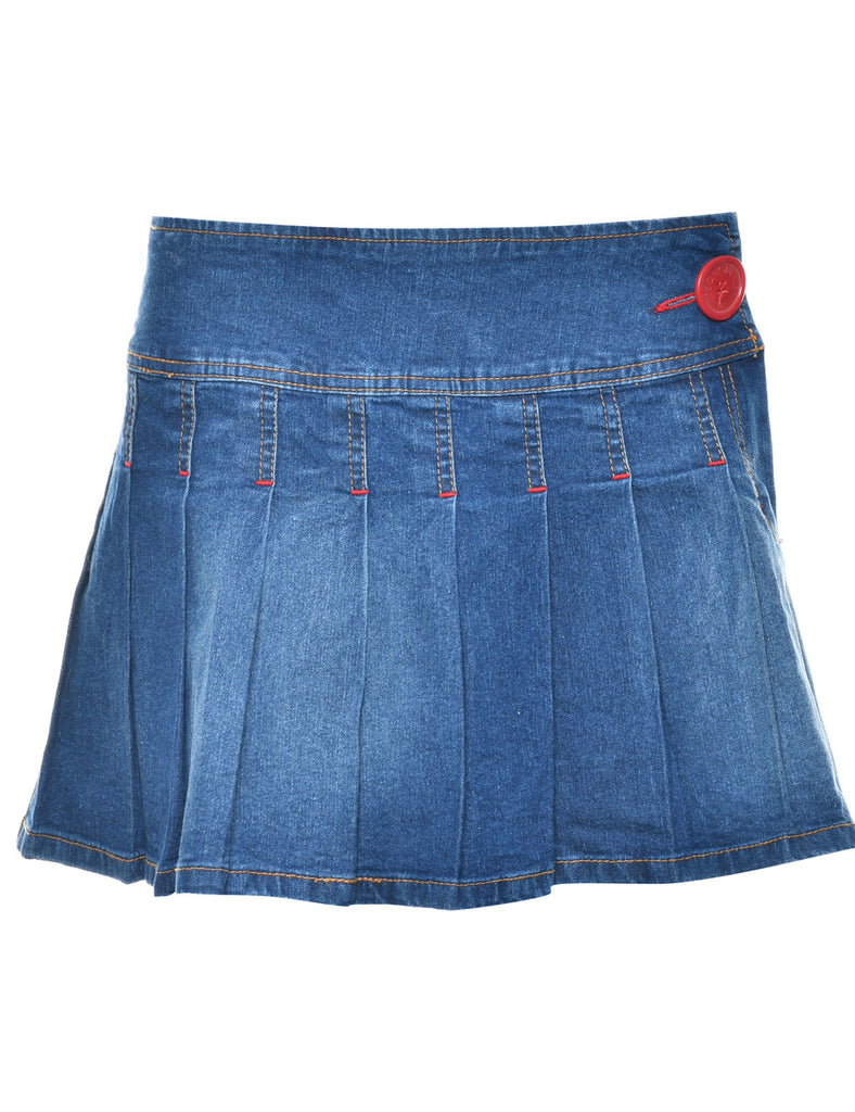 Medium Wash Denim Skirt - L