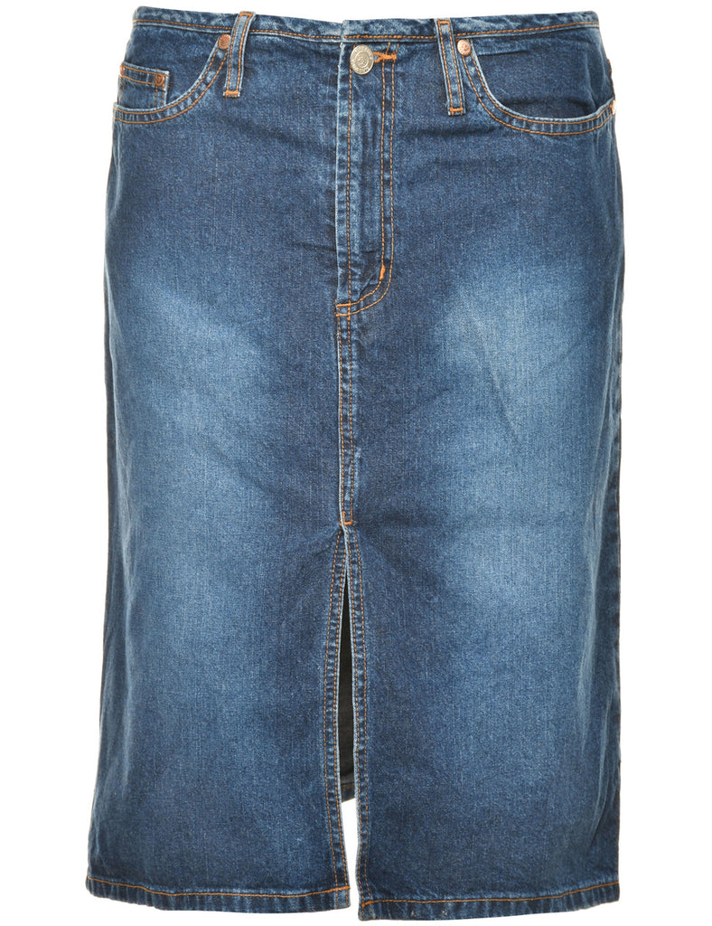 Medium Wash Denim Skirt - M
