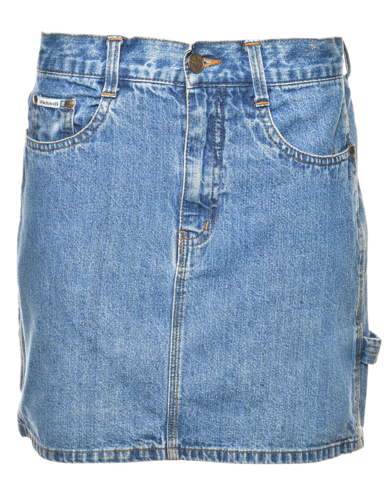 Medium Wash Denim Skirt - M