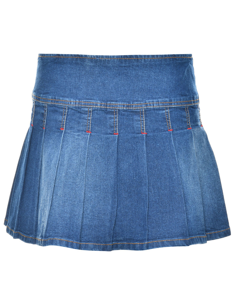 Medium Wash Denim Skirt - L